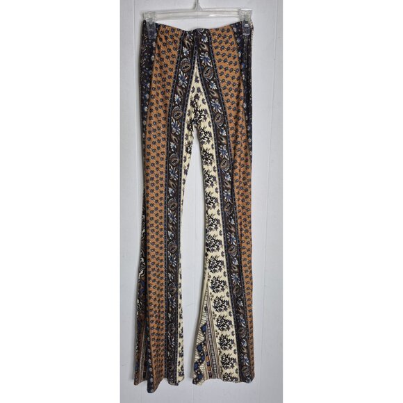 Novella Royale Janis Boho Floral Bell Bottoms Pants Size Small - Picture 3 of 6